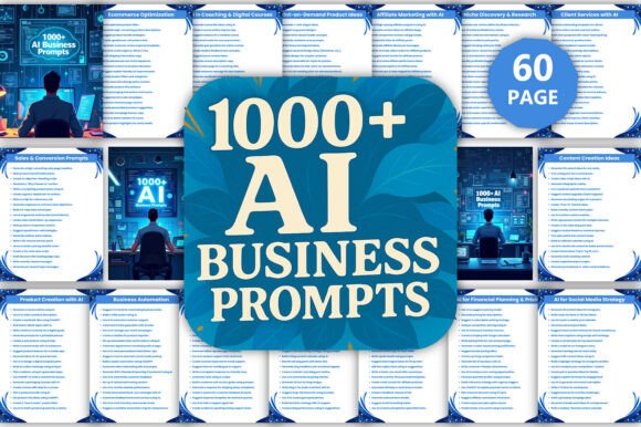 1000 AI Business Prompts Book Canva Kdp