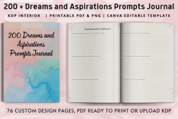 200 Dreams Aspirations Journal Prompt: A Practical Tool for Meaningful Personal Growth