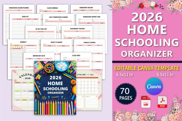 🏡 2026 Home Schooling Organizer: A Practical Tool for Structured, Sustainable Learning