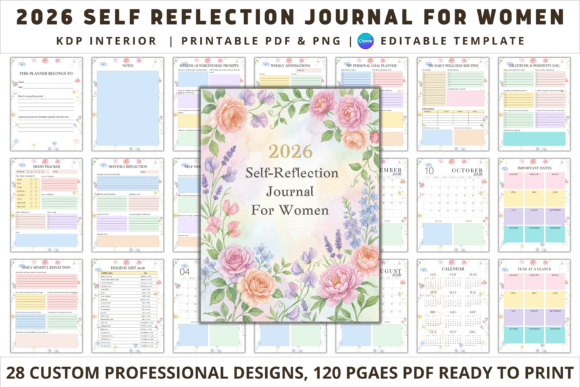 2026 Self Reflection Journal for Women