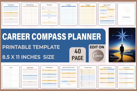 🧭 Career Compass Planner Canva