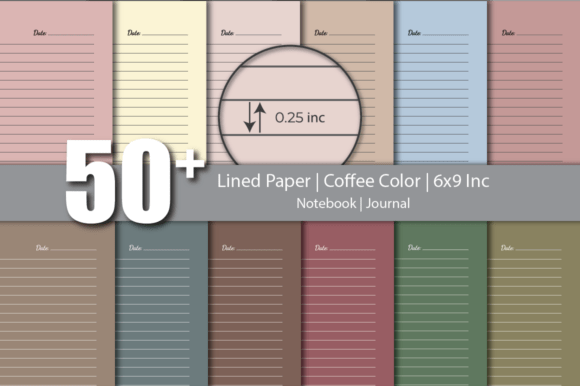 Coffee-Lined Pages Notebook Journal