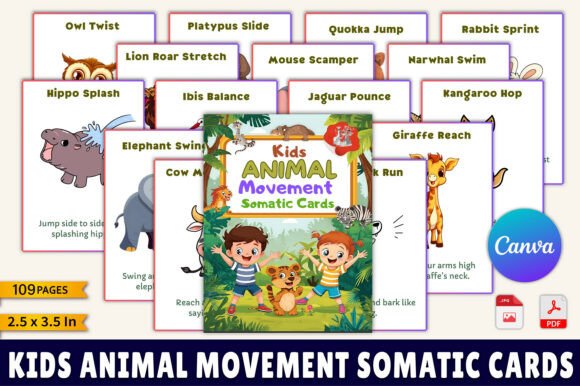 Kids Animal Movement Somatic Cards