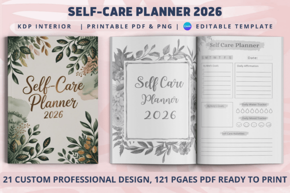 Self-Care Planner 2026 KDP Interior