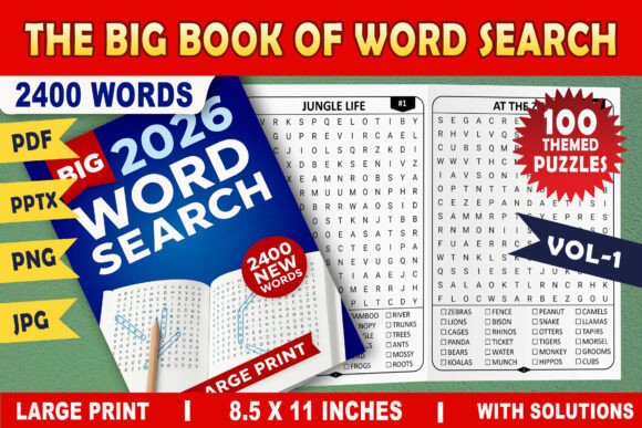 The Big Book of Word Search VOL.1: A Strategic Asset for Creators, Educators, and Digital Entrepreneurs