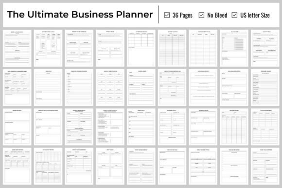 Ultimate Business Planner KDP Interior