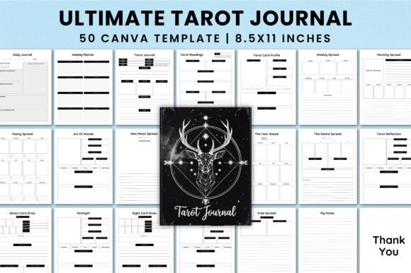Ultimate Tarot Journal for Canva KDP: Your Thoughtfully Designed Companion for Meaningful Spiritual Practice